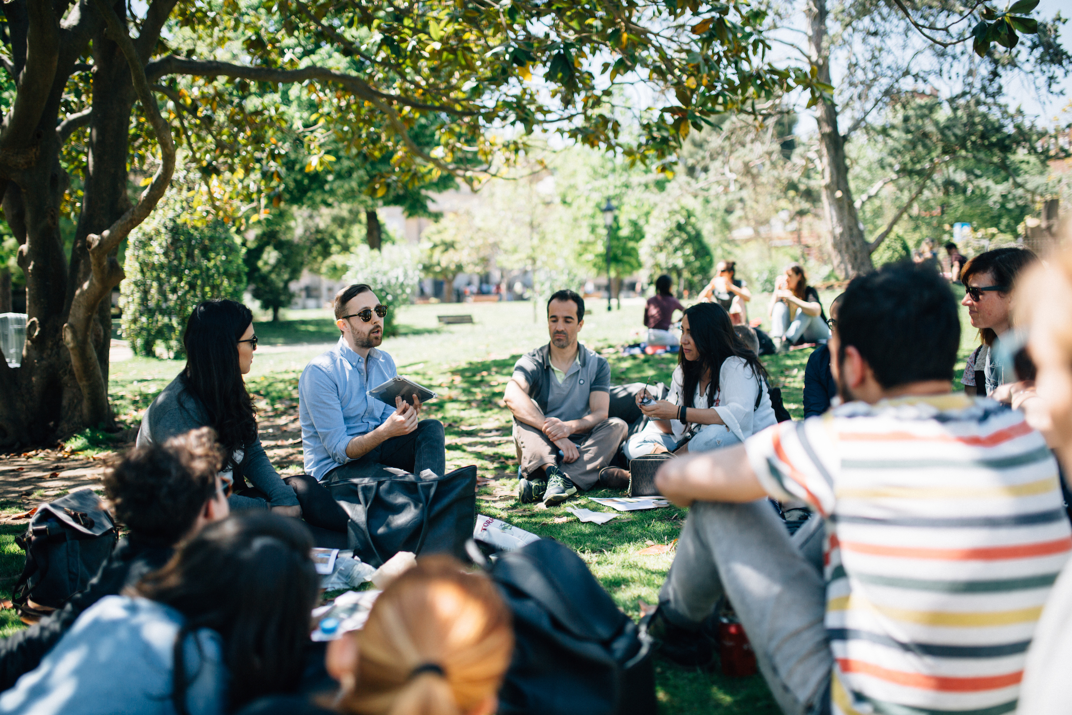  Johnny from NYC leading a workshop in the park. Flytographer:  Natalie  
